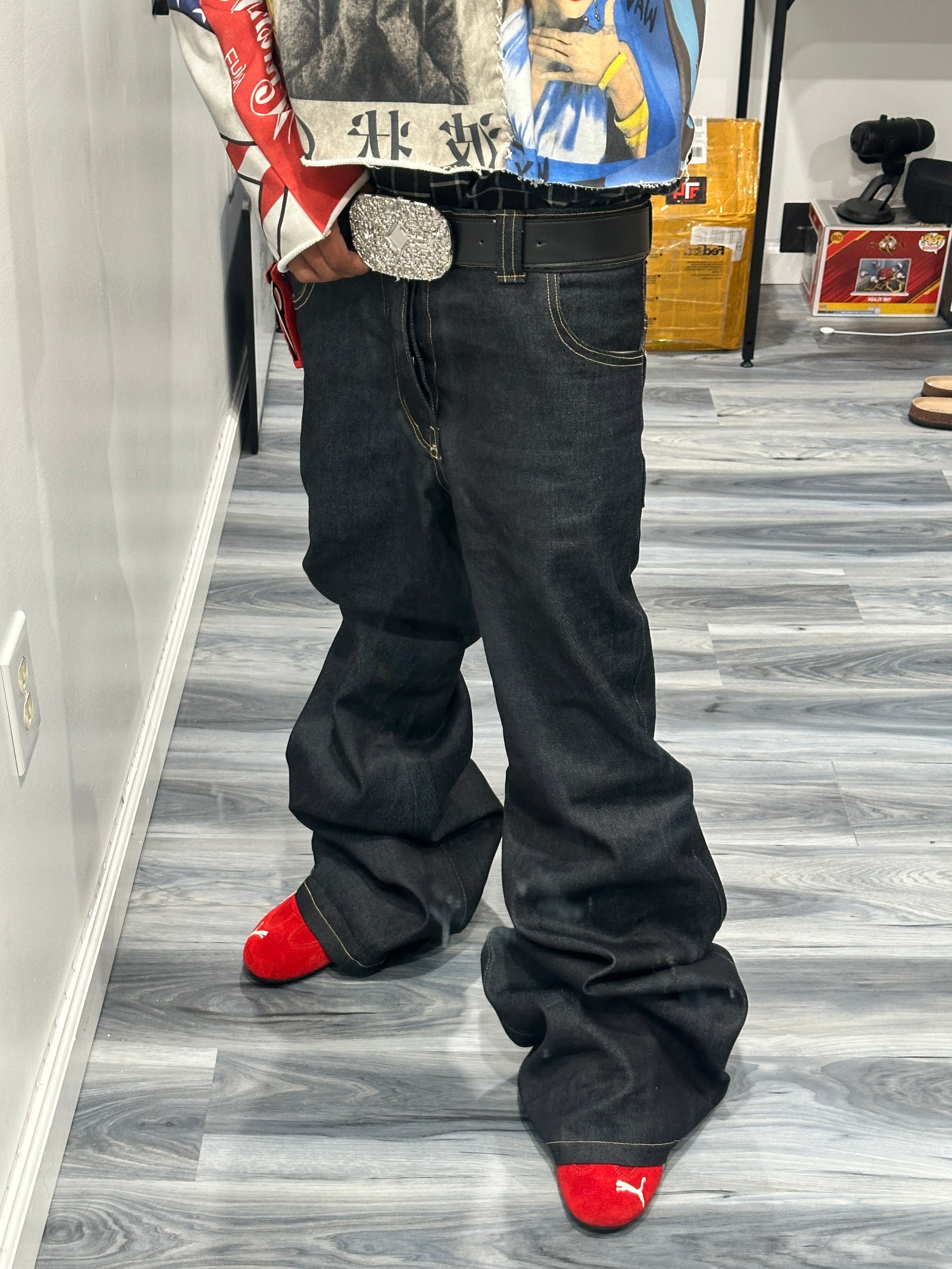 FLARED SELVEDGE DENIM